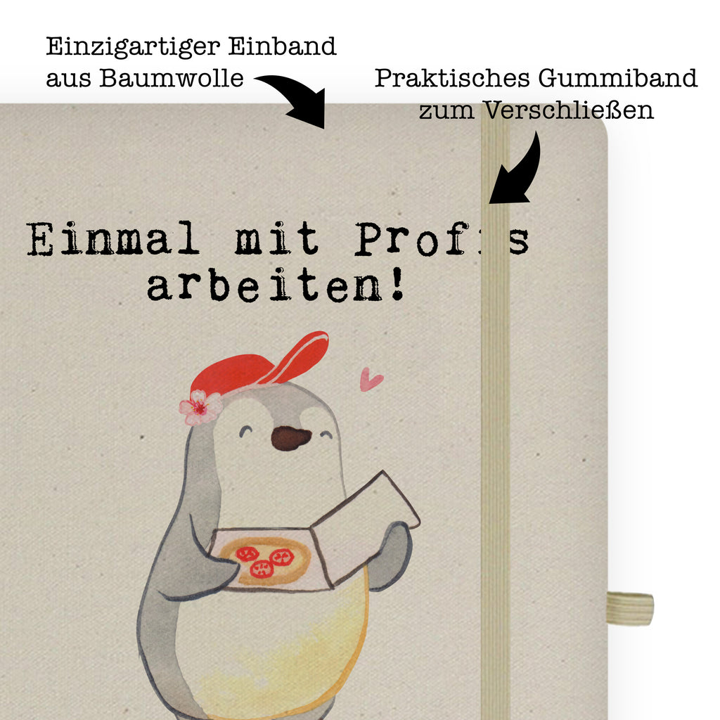 DIN A5 Baumwoll Notizbuch Pizzabäckerin aus Leidenschaft Notizen, Eintragebuch, Tagebuch, Notizblock, Adressbuch, Journal, Kladde, Skizzenbuch, Notizheft, Schreibbuch, Schreibheft, Beruf, Ausbildung, Jubiläum, Abschied, Rente, Kollege, Kollegin, Geschenk, Schenken, Arbeitskollege, Mitarbeiter, Firma, Danke, Dankeschön, Lieferdienstmitarbeiterin, Pizzabäckerin, Pizzabotin, Pizzabringdienst, Lieferbringdienst