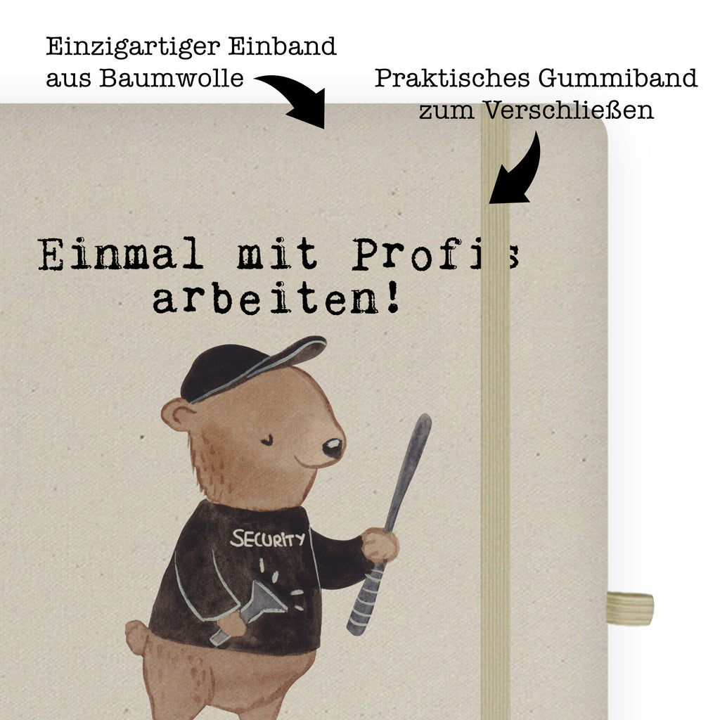 DIN A6 Baumwoll Notizbuch Security Mitarbeiter aus Leidenschaft Notizen, Eintragebuch, Tagebuch, Notizblock, Adressbuch, Journal, Kladde, Skizzenbuch, Notizheft, Schreibbuch, Schreibheft, Beruf, Ausbildung, Jubiläum, Abschied, Rente, Kollege, Kollegin, Geschenk, Schenken, Arbeitskollege, Mitarbeiter, Firma, Danke, Dankeschön