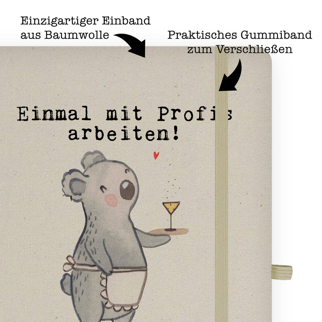DIN A4 Baumwoll Notizbuch Kellnerin aus Leidenschaft Notizen, Eintragebuch, Tagebuch, Notizblock, Adressbuch, Journal, Kladde, Skizzenbuch, Notizheft, Schreibbuch, Schreibheft, Beruf, Ausbildung, Jubiläum, Abschied, Rente, Kollege, Kollegin, Geschenk, Schenken, Arbeitskollege, Mitarbeiter, Firma, Danke, Dankeschön, Kellnerin, Servicekraft, Restaurant