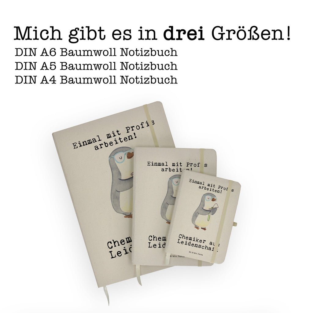 DIN A6 Baumwoll Notizbuch Chemiker aus Leidenschaft Notizen, Eintragebuch, Tagebuch, Notizblock, Adressbuch, Journal, Kladde, Skizzenbuch, Notizheft, Schreibbuch, Schreibheft, Beruf, Ausbildung, Jubiläum, Abschied, Rente, Kollege, Kollegin, Geschenk, Schenken, Arbeitskollege, Mitarbeiter, Firma, Danke, Dankeschön, Chemiker, Chemielaborant, Naturwissenschaftler, Labor, Studium, Forschung, Wissenschaftler