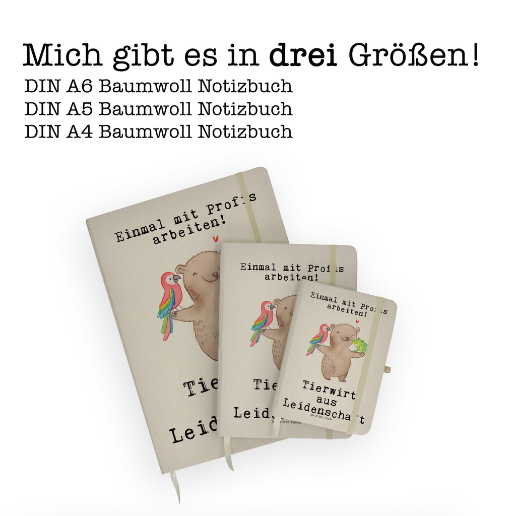 DIN A5 Baumwoll Notizbuch Tierwirt aus Leidenschaft Notizen, Eintragebuch, Tagebuch, Notizblock, Adressbuch, Journal, Kladde, Skizzenbuch, Notizheft, Schreibbuch, Schreibheft, Beruf, Ausbildung, Jubiläum, Abschied, Rente, Kollege, Kollegin, Geschenk, Schenken, Arbeitskollege, Mitarbeiter, Firma, Danke, Dankeschön, Landwirt; Bauer, Tierwirt, Agronom, Farmer, Bauernhof
