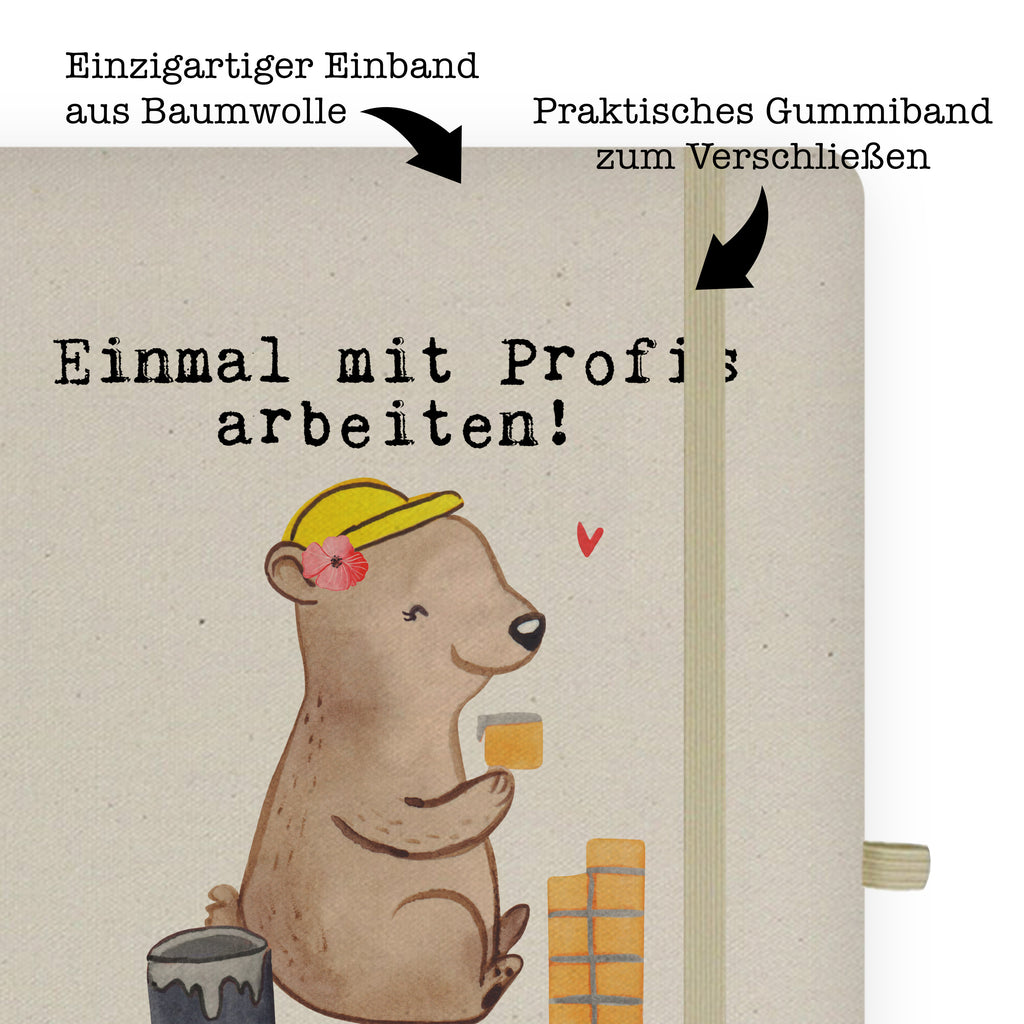 DIN A6 Baumwoll Notizbuch Maurerin aus Leidenschaft Notizen, Eintragebuch, Tagebuch, Notizblock, Adressbuch, Journal, Kladde, Skizzenbuch, Notizheft, Schreibbuch, Schreibheft, Beruf, Ausbildung, Jubiläum, Abschied, Rente, Kollege, Kollegin, Geschenk, Schenken, Arbeitskollege, Mitarbeiter, Firma, Danke, Dankeschön, Maurerin, Maurermeisterin, Gesellenprüfung, Handwerkerin, Maurerbetrieb