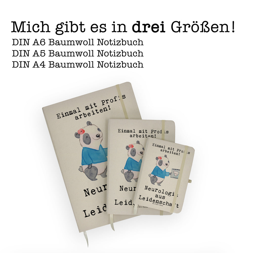 DIN A5 Baumwoll Notizbuch Neurologin aus Leidenschaft Notizen, Eintragebuch, Tagebuch, Notizblock, Adressbuch, Journal, Kladde, Skizzenbuch, Notizheft, Schreibbuch, Schreibheft, Beruf, Ausbildung, Jubiläum, Abschied, Rente, Kollege, Kollegin, Geschenk, Schenken, Arbeitskollege, Mitarbeiter, Firma, Danke, Dankeschön, Neurologin, Neurologie, Mediziner, Medizinstudium