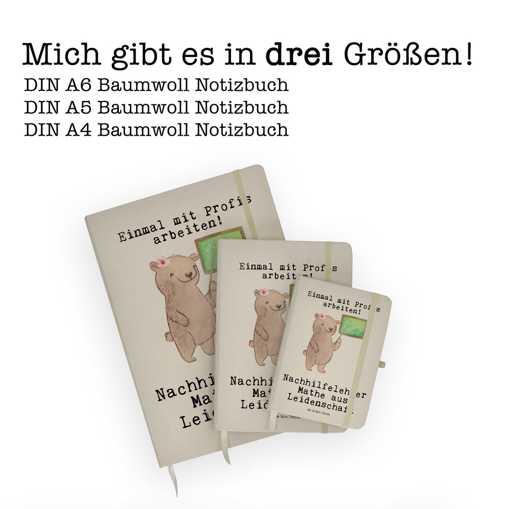 DIN A6 Baumwoll Notizbuch Nachhilfelehrer Mathe aus Leidenschaft Notizen, Eintragebuch, Tagebuch, Notizblock, Adressbuch, Journal, Kladde, Skizzenbuch, Notizheft, Schreibbuch, Schreibheft, Beruf, Ausbildung, Jubiläum, Abschied, Rente, Kollege, Kollegin, Geschenk, Schenken, Arbeitskollege, Mitarbeiter, Firma, Danke, Dankeschön, Mathematik Nachhilfelehrer, Mathe Nachhilfe, Nachhilfeunterrricht