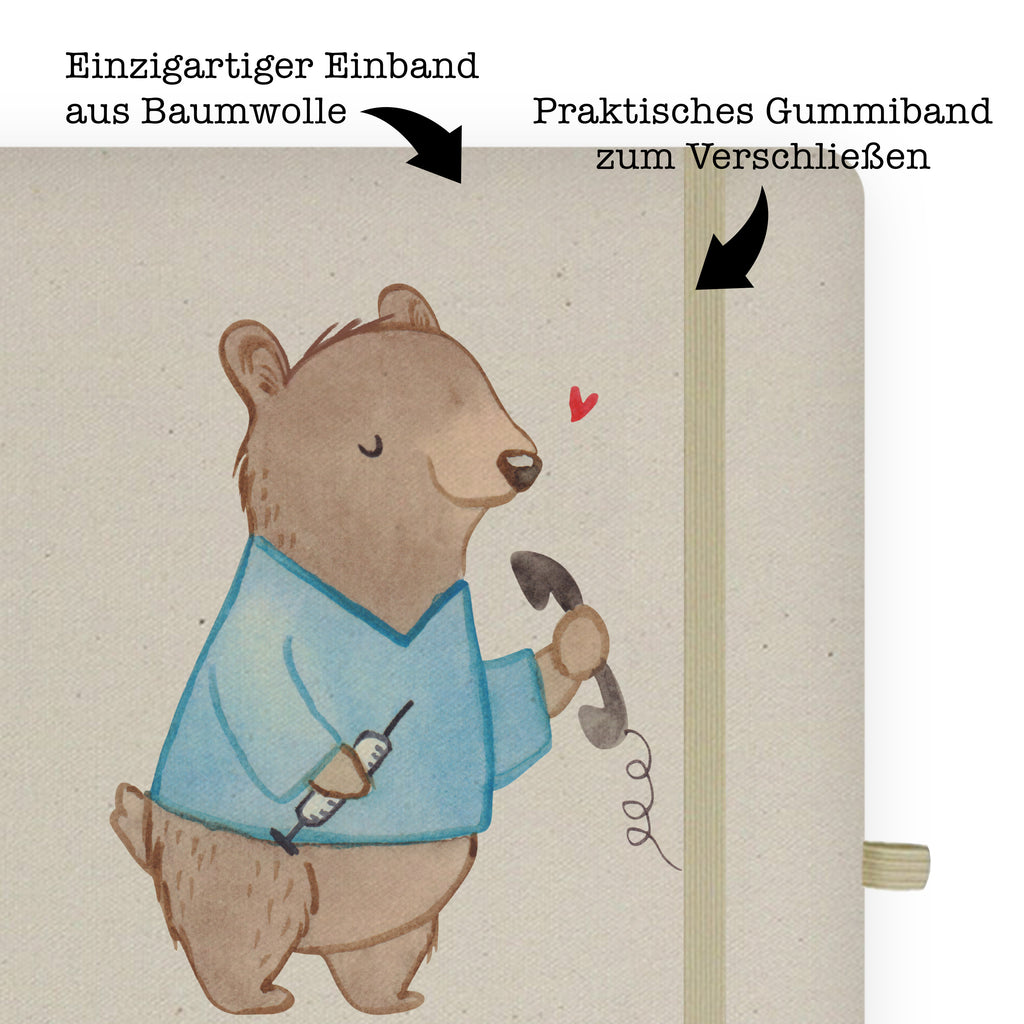 DIN A6 Baumwoll Notizbuch Medizinische Fachangestellter mit Herz Notizen, Eintragebuch, Tagebuch, Notizblock, Adressbuch, Journal, Kladde, Skizzenbuch, Notizheft, Schreibbuch, Schreibheft, Beruf, Ausbildung, Jubiläum, Abschied, Rente, Kollege, Kollegin, Geschenk, Schenken, Arbeitskollege, Mitarbeiter, Firma, Danke, Dankeschön, Arzthelfer, Medizinischer Fachangestellter, Sprechstundenhilfe
