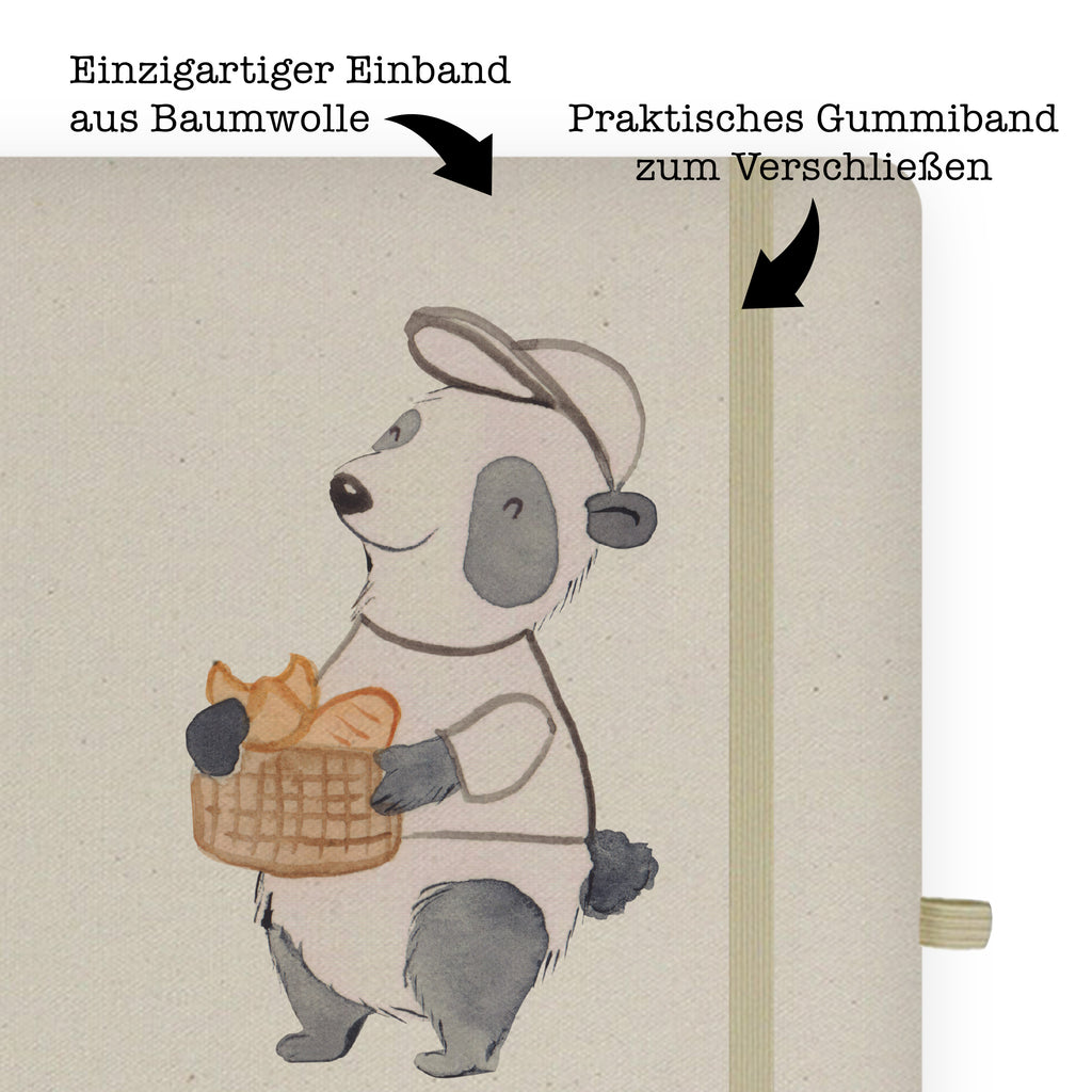DIN A6 Baumwoll Notizbuch Bäckereifachverkäufer mit Herz Notizen, Eintragebuch, Tagebuch, Notizblock, Adressbuch, Journal, Kladde, Skizzenbuch, Notizheft, Schreibbuch, Schreibheft, Beruf, Ausbildung, Jubiläum, Abschied, Rente, Kollege, Kollegin, Geschenk, Schenken, Arbeitskollege, Mitarbeiter, Firma, Danke, Dankeschön, Bäckereifachverkäufer, Backwarenverkäufer, Bäckerei, Backstube, Bäckerladen, Brotmanufaktur