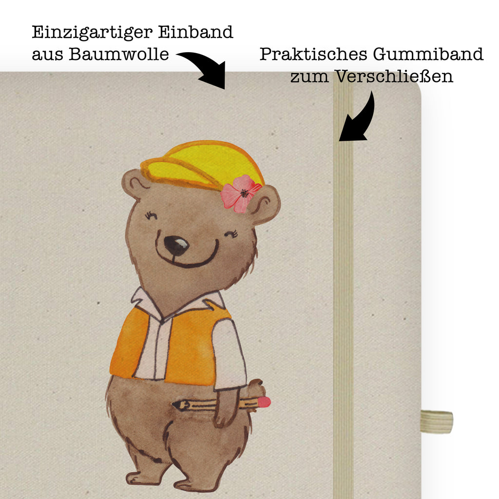 DIN A6 Baumwoll Notizbuch Bauingenieurin mit Herz Notizen, Eintragebuch, Tagebuch, Notizblock, Adressbuch, Journal, Kladde, Skizzenbuch, Notizheft, Schreibbuch, Schreibheft, Beruf, Ausbildung, Jubiläum, Abschied, Rente, Kollege, Kollegin, Geschenk, Schenken, Arbeitskollege, Mitarbeiter, Firma, Danke, Dankeschön, Bauingenieurin, Statikerin, Ingeniuerin, Baustelle, Studium