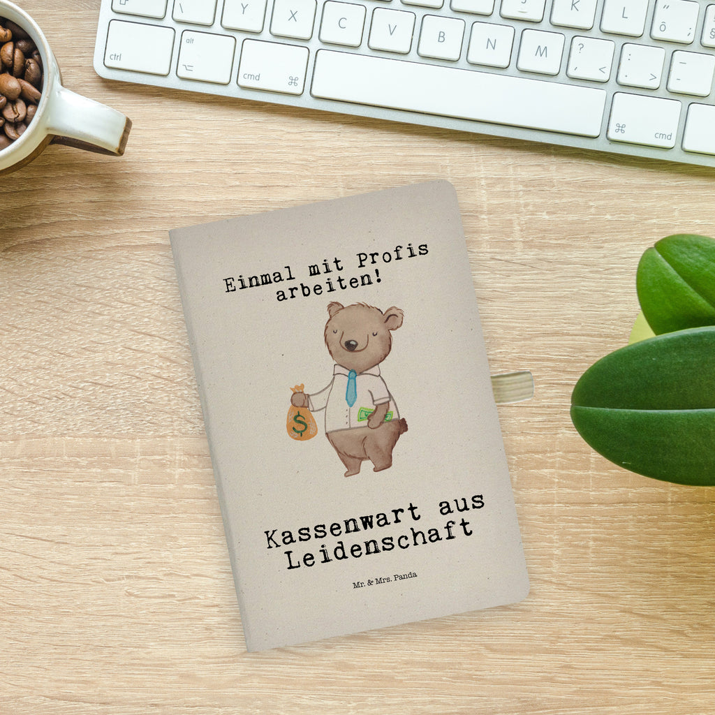 DIN A6 Baumwoll Notizbuch Kassenwart aus Leidenschaft Notizen, Eintragebuch, Tagebuch, Notizblock, Adressbuch, Journal, Kladde, Skizzenbuch, Notizheft, Schreibbuch, Schreibheft, Beruf, Ausbildung, Jubiläum, Abschied, Rente, Kollege, Kollegin, Geschenk, Schenken, Arbeitskollege, Mitarbeiter, Firma, Danke, Dankeschön, Kassenwart, Schatzmeister, Verein