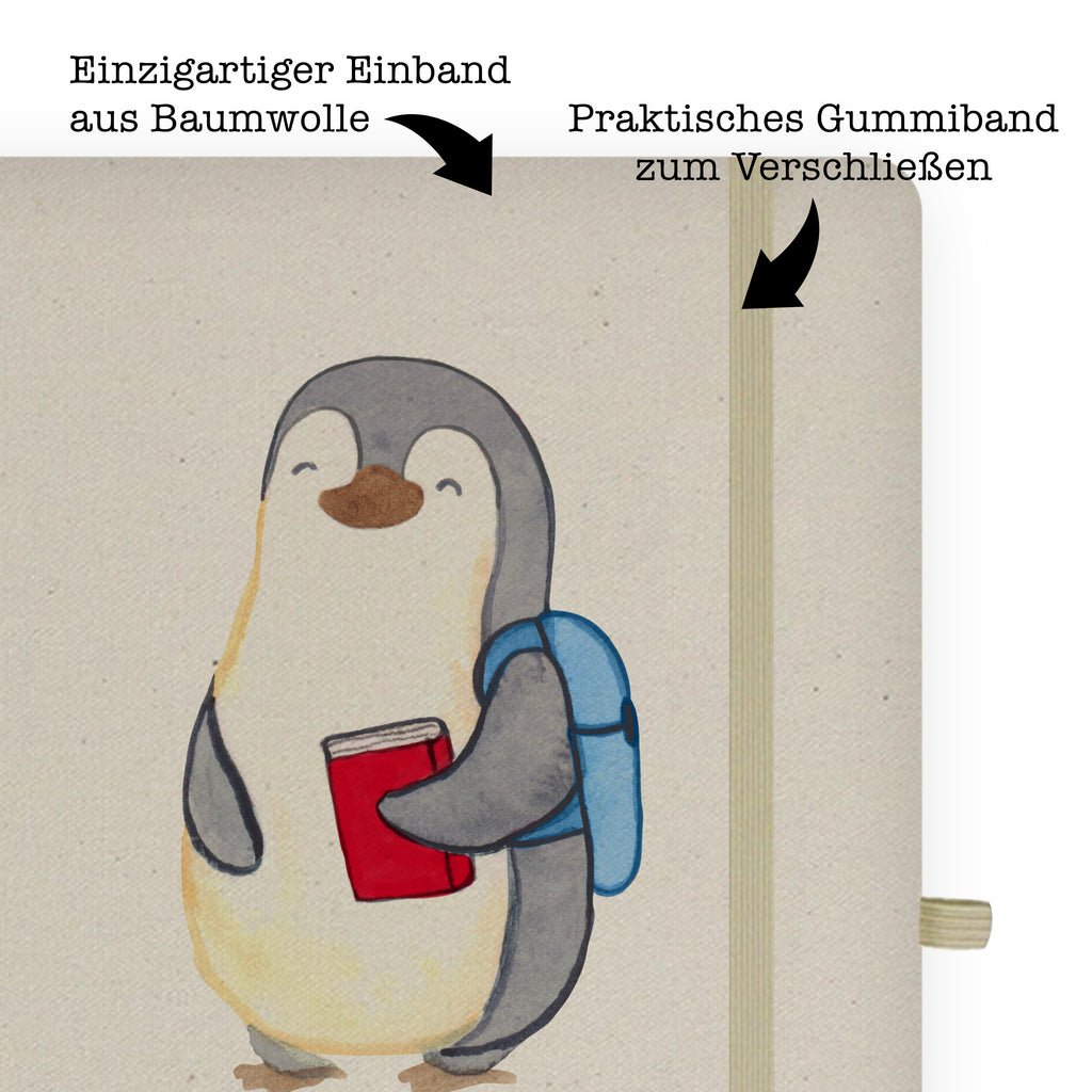 DIN A4 Baumwoll Notizbuch Student mit Herz Notizen, Eintragebuch, Tagebuch, Notizblock, Adressbuch, Journal, Kladde, Skizzenbuch, Notizheft, Schreibbuch, Schreibheft, Beruf, Ausbildung, Jubiläum, Abschied, Rente, Kollege, Kollegin, Geschenk, Schenken, Arbeitskollege, Mitarbeiter, Firma, Danke, Dankeschön