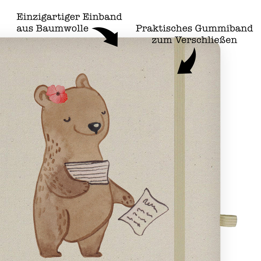 DIN A6 Baumwoll Notizbuch Buchhalterin mit Herz Notizen, Eintragebuch, Tagebuch, Notizblock, Adressbuch, Journal, Kladde, Skizzenbuch, Notizheft, Schreibbuch, Schreibheft, Beruf, Ausbildung, Jubiläum, Abschied, Rente, Kollege, Kollegin, Geschenk, Schenken, Arbeitskollege, Mitarbeiter, Firma, Danke, Dankeschön, Buchhalter, in Bürojob, Backoffice Mitarbeiterin, Angestellte