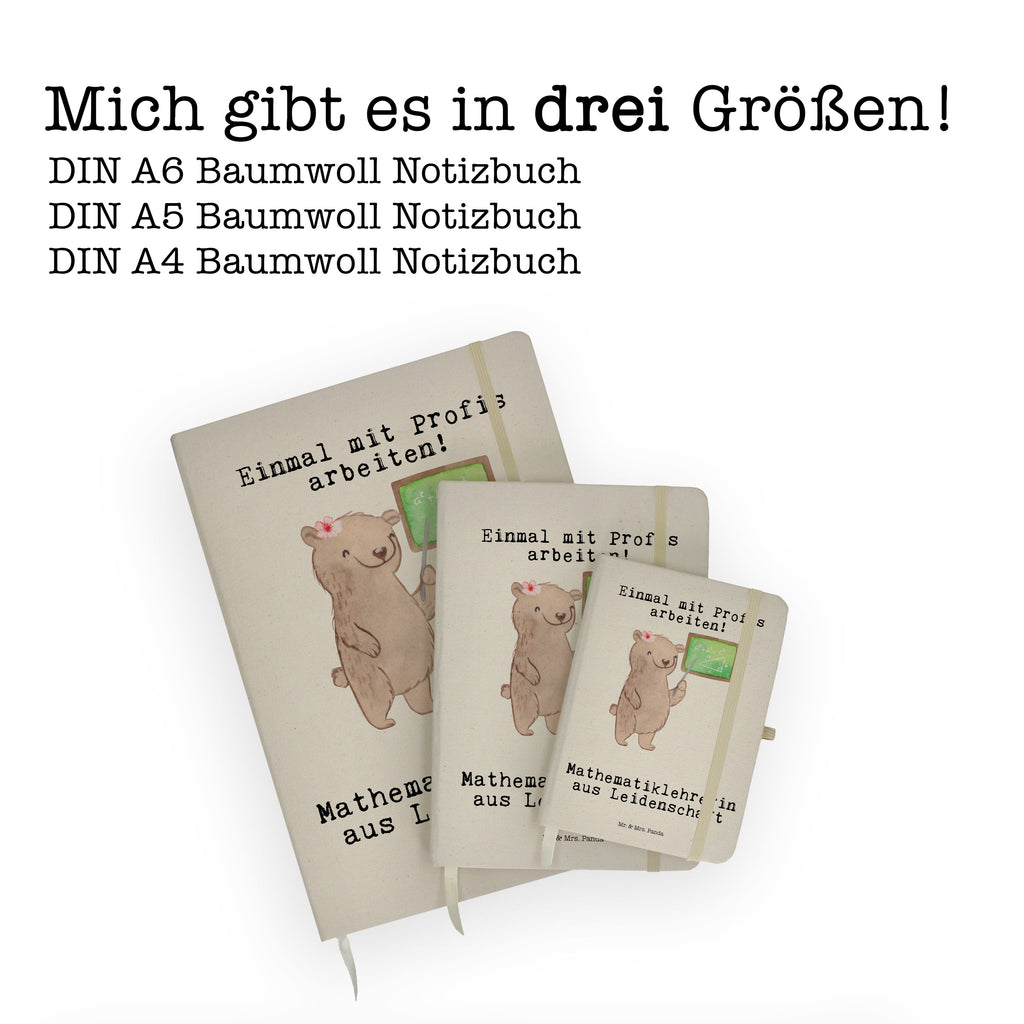 DIN A6 Baumwoll Notizbuch Mathematiklehrerin aus Leidenschaft Notizen, Eintragebuch, Tagebuch, Notizblock, Adressbuch, Journal, Kladde, Skizzenbuch, Notizheft, Schreibbuch, Schreibheft, Beruf, Ausbildung, Jubiläum, Abschied, Rente, Kollege, Kollegin, Geschenk, Schenken, Arbeitskollege, Mitarbeiter, Firma, Danke, Dankeschön, Mathematiklehrerin, Lehramtstudent, Referendariat, Mathelehrerin, Matheunterricht