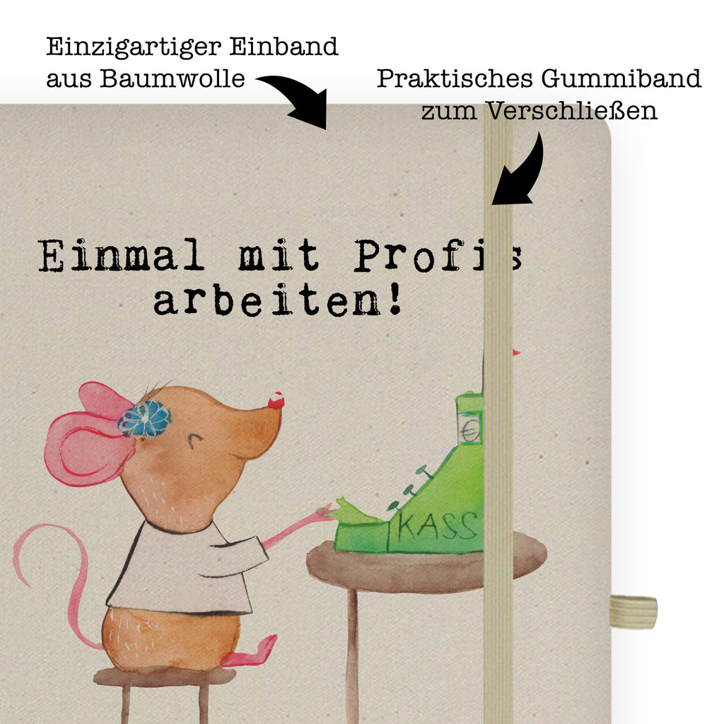 DIN A6 Baumwoll Notizbuch Kassiererin aus Leidenschaft Notizen, Eintragebuch, Tagebuch, Notizblock, Adressbuch, Journal, Kladde, Skizzenbuch, Notizheft, Schreibbuch, Schreibheft, Beruf, Ausbildung, Jubiläum, Abschied, Rente, Kollege, Kollegin, Geschenk, Schenken, Arbeitskollege, Mitarbeiter, Firma, Danke, Dankeschön, Kassiererin, Kassenwartin, Mitarbeiterin Kasse