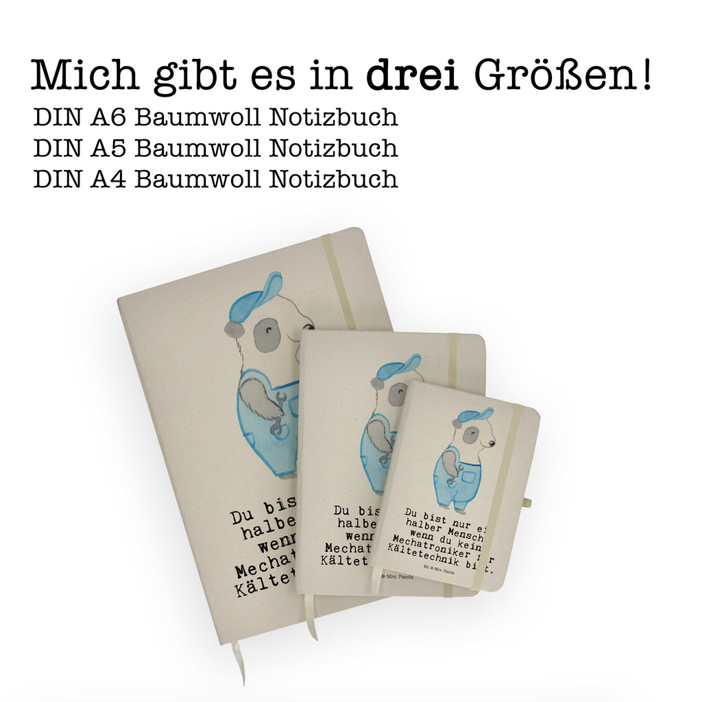 DIN A5 Baumwoll Notizbuch Mechatroniker für Kältetechnik mit Herz Notizen, Eintragebuch, Tagebuch, Notizblock, Adressbuch, Journal, Kladde, Skizzenbuch, Notizheft, Schreibbuch, Schreibheft, Beruf, Ausbildung, Jubiläum, Abschied, Rente, Kollege, Kollegin, Geschenk, Schenken, Arbeitskollege, Mitarbeiter, Firma, Danke, Dankeschön, Mechatroniker für Kältetechnik, Gesellenprüfung
