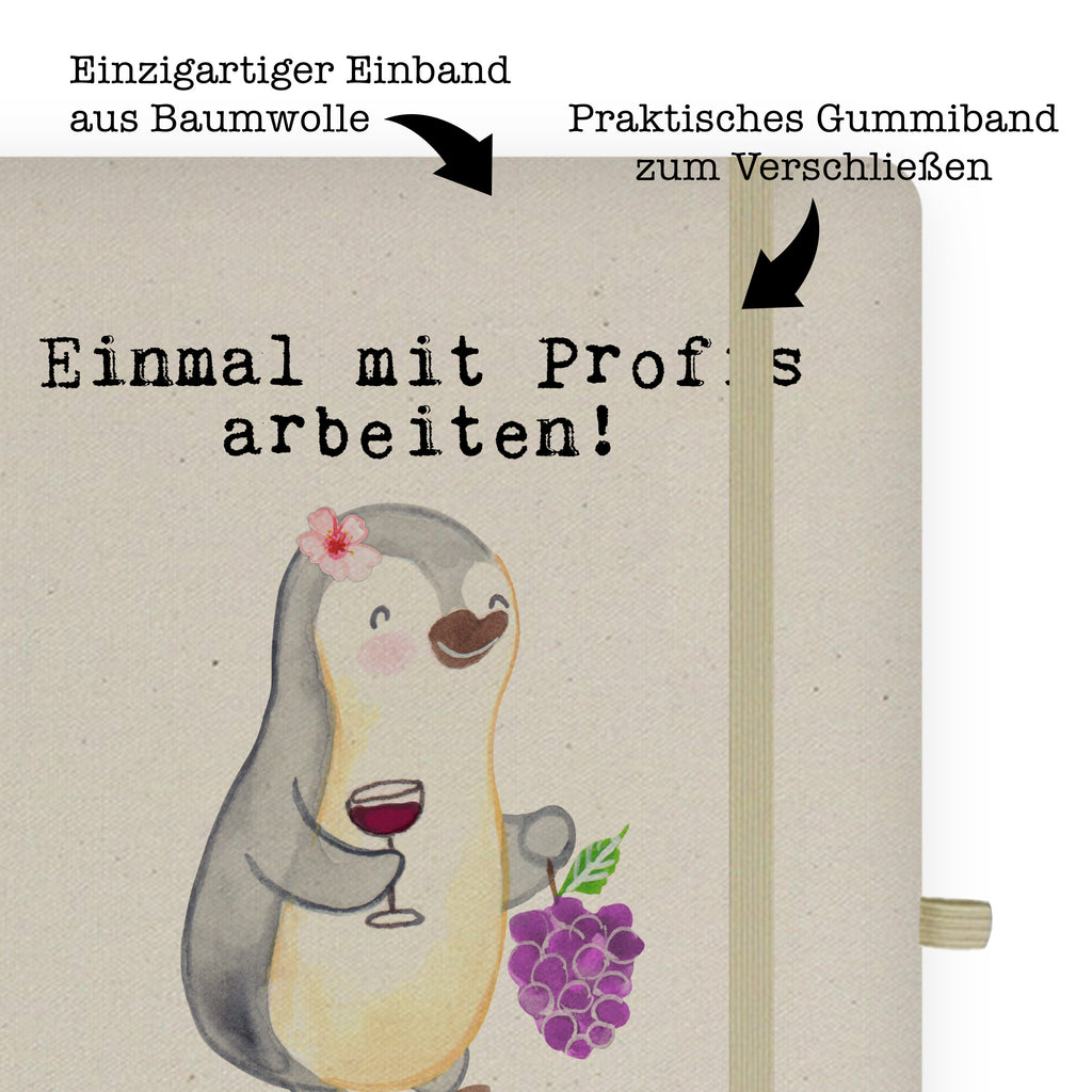 DIN A5 Baumwoll Notizbuch Weinhändlerin aus Leidenschaft Notizen, Eintragebuch, Tagebuch, Notizblock, Adressbuch, Journal, Kladde, Skizzenbuch, Notizheft, Schreibbuch, Schreibheft, Beruf, Ausbildung, Jubiläum, Abschied, Rente, Kollege, Kollegin, Geschenk, Schenken, Arbeitskollege, Mitarbeiter, Firma, Danke, Dankeschön