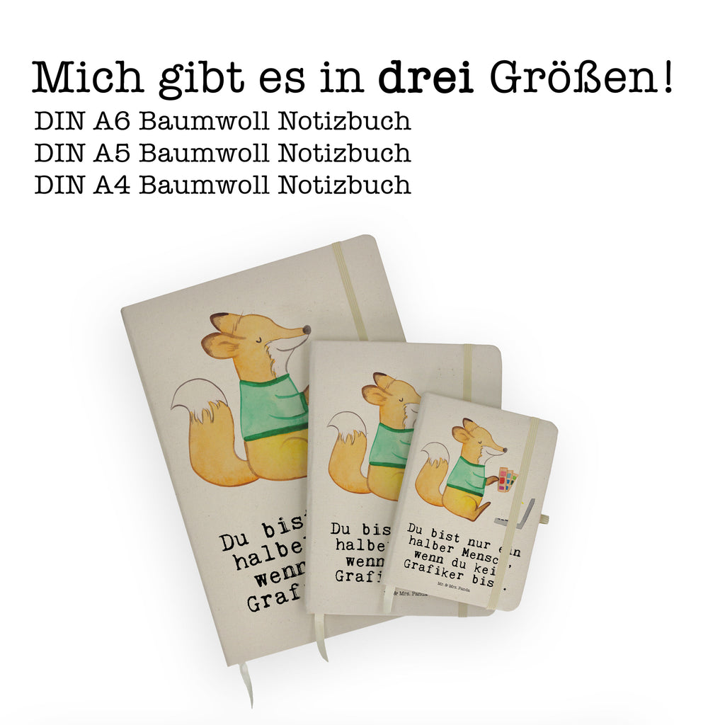 DIN A6 Baumwoll Notizbuch Grafiker mit Herz Notizen, Eintragebuch, Tagebuch, Notizblock, Adressbuch, Journal, Kladde, Skizzenbuch, Notizheft, Schreibbuch, Schreibheft, Beruf, Ausbildung, Jubiläum, Abschied, Rente, Kollege, Kollegin, Geschenk, Schenken, Arbeitskollege, Mitarbeiter, Firma, Danke, Dankeschön, Grafiker, Designer, Mediengestalter, Grafikdesigner