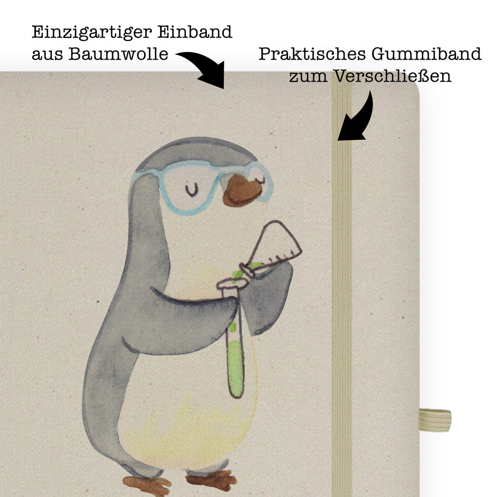DIN A5 Baumwoll Notizbuch Chemiker mit Herz Notizen, Eintragebuch, Tagebuch, Notizblock, Adressbuch, Journal, Kladde, Skizzenbuch, Notizheft, Schreibbuch, Schreibheft, Beruf, Ausbildung, Jubiläum, Abschied, Rente, Kollege, Kollegin, Geschenk, Schenken, Arbeitskollege, Mitarbeiter, Firma, Danke, Dankeschön, Chemiker, Chemielaborant, Naturwissenschaftler, Labor, Studium, Forschung, Wissenschaftler