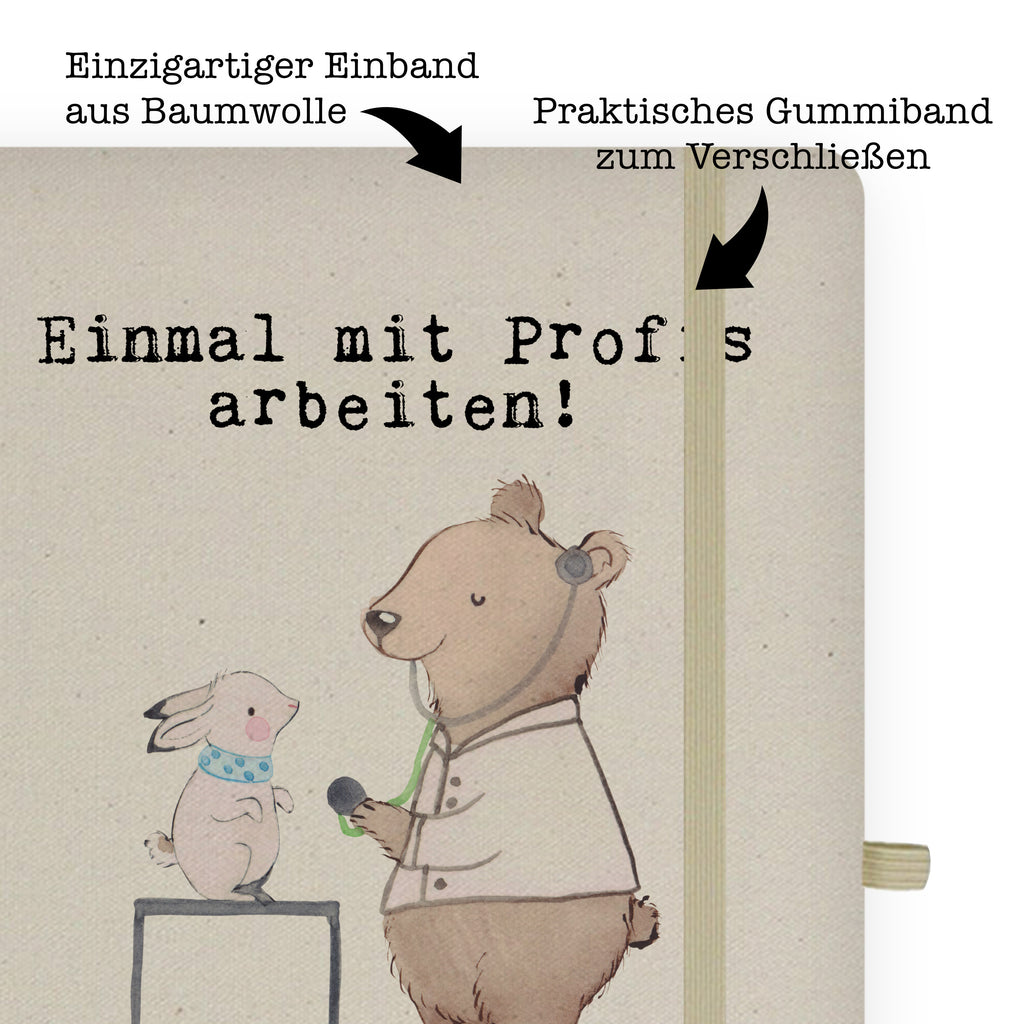 DIN A5 Baumwoll Notizbuch Tierheilpraktiker aus Leidenschaft