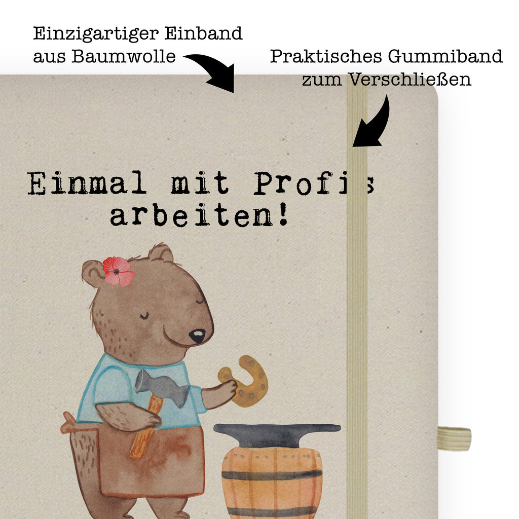 DIN A6 Baumwoll Notizbuch Schmiedin aus Leidenschaft Notizen, Eintragebuch, Tagebuch, Notizblock, Adressbuch, Journal, Kladde, Skizzenbuch, Notizheft, Schreibbuch, Schreibheft, Beruf, Ausbildung, Jubiläum, Abschied, Rente, Kollege, Kollegin, Geschenk, Schenken, Arbeitskollege, Mitarbeiter, Firma, Danke, Dankeschön