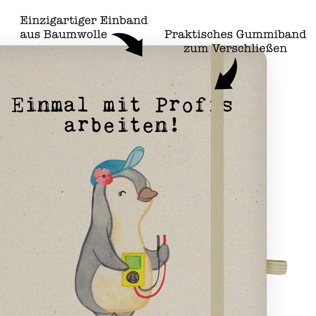 DIN A5 Baumwoll Notizbuch Elektrikerin aus Leidenschaft Notizen, Eintragebuch, Tagebuch, Notizblock, Adressbuch, Journal, Kladde, Skizzenbuch, Notizheft, Schreibbuch, Schreibheft, Beruf, Ausbildung, Jubiläum, Abschied, Rente, Kollege, Kollegin, Geschenk, Schenken, Arbeitskollege, Mitarbeiter, Firma, Danke, Dankeschön, Elektrikerin, Elektronmonteurin, Elektrotechnikerin, Elektroinstallateurin, Elektromeisterin, Gesellenprüfung