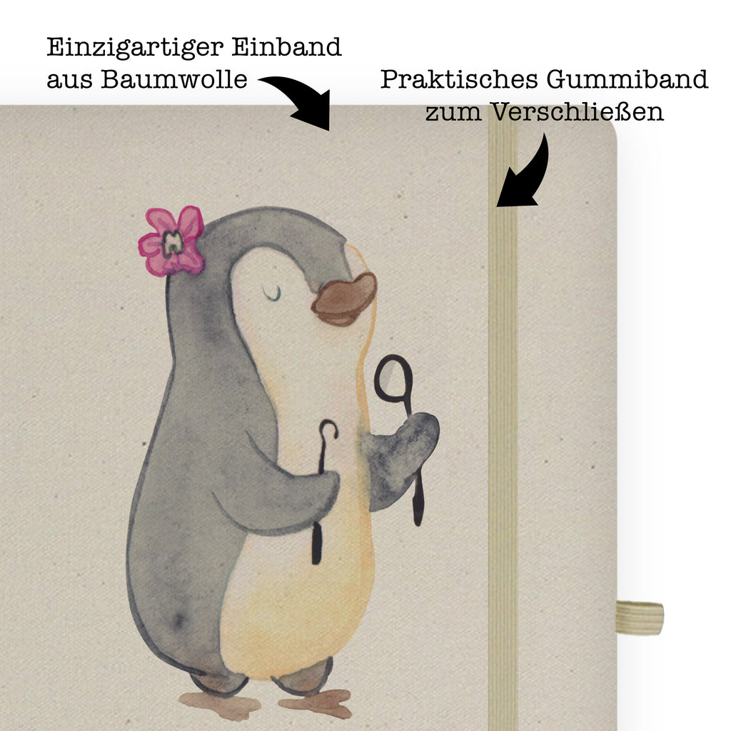 DIN A6 Baumwoll Notizbuch Zahntechnikerin mit Herz Notizen, Eintragebuch, Tagebuch, Notizblock, Adressbuch, Journal, Kladde, Skizzenbuch, Notizheft, Schreibbuch, Schreibheft, Beruf, Ausbildung, Jubiläum, Abschied, Rente, Kollege, Kollegin, Geschenk, Schenken, Arbeitskollege, Mitarbeiter, Firma, Danke, Dankeschön