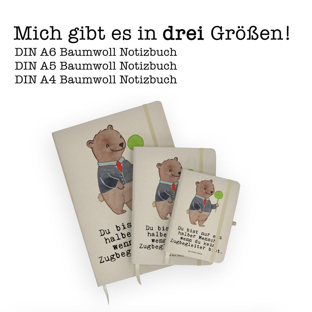 DIN A6 Baumwoll Notizbuch Zugbegleiter mit Herz Notizen, Eintragebuch, Tagebuch, Notizblock, Adressbuch, Journal, Kladde, Skizzenbuch, Notizheft, Schreibbuch, Schreibheft, Beruf, Ausbildung, Jubiläum, Abschied, Rente, Kollege, Kollegin, Geschenk, Schenken, Arbeitskollege, Mitarbeiter, Firma, Danke, Dankeschön