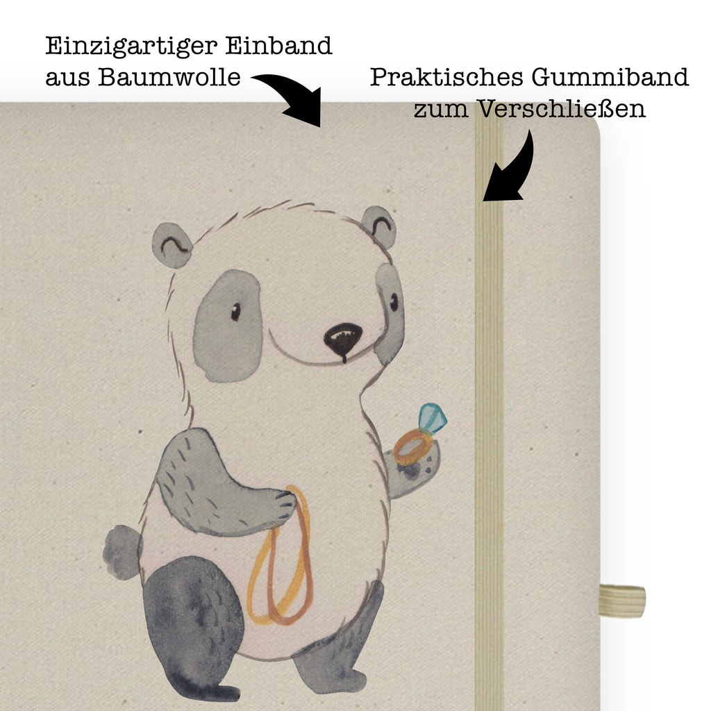 DIN A6 Baumwoll Notizbuch Juwelier mit Herz Notizen, Eintragebuch, Tagebuch, Notizblock, Adressbuch, Journal, Kladde, Skizzenbuch, Notizheft, Schreibbuch, Schreibheft, Beruf, Ausbildung, Jubiläum, Abschied, Rente, Kollege, Kollegin, Geschenk, Schenken, Arbeitskollege, Mitarbeiter, Firma, Danke, Dankeschön, Juwelier, Goldschmied, Schmuckwarenhändler, Schmuckgeschäft, Eröffnung