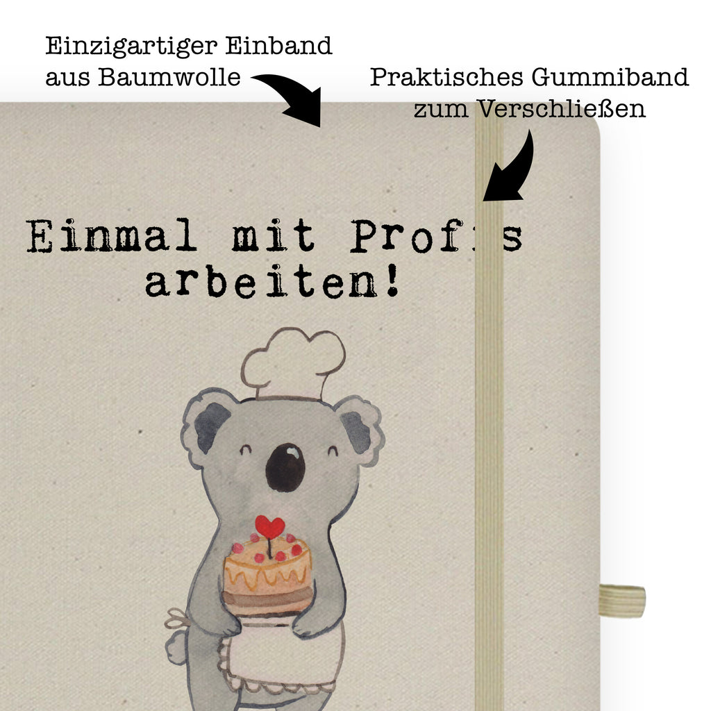 DIN A5 Baumwoll Notizbuch Konditor aus Leidenschaft Notizen, Eintragebuch, Tagebuch, Notizblock, Adressbuch, Journal, Kladde, Skizzenbuch, Notizheft, Schreibbuch, Schreibheft, Beruf, Ausbildung, Jubiläum, Abschied, Rente, Kollege, Kollegin, Geschenk, Schenken, Arbeitskollege, Mitarbeiter, Firma, Danke, Dankeschön, Konditor, Kuchenbäcker, Patissier, Confiseur, Bäcker