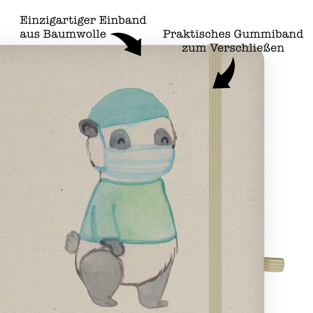 DIN A6 Baumwoll Notizbuch Chirurg mit Herz Notizen, Eintragebuch, Tagebuch, Notizblock, Adressbuch, Journal, Kladde, Skizzenbuch, Notizheft, Schreibbuch, Schreibheft, Beruf, Ausbildung, Jubiläum, Abschied, Rente, Kollege, Kollegin, Geschenk, Schenken, Arbeitskollege, Mitarbeiter, Firma, Danke, Dankeschön, Chirurg, Unfallchirurg, Notfallchirurg, Krankenhaus, Arzt, Mediziner