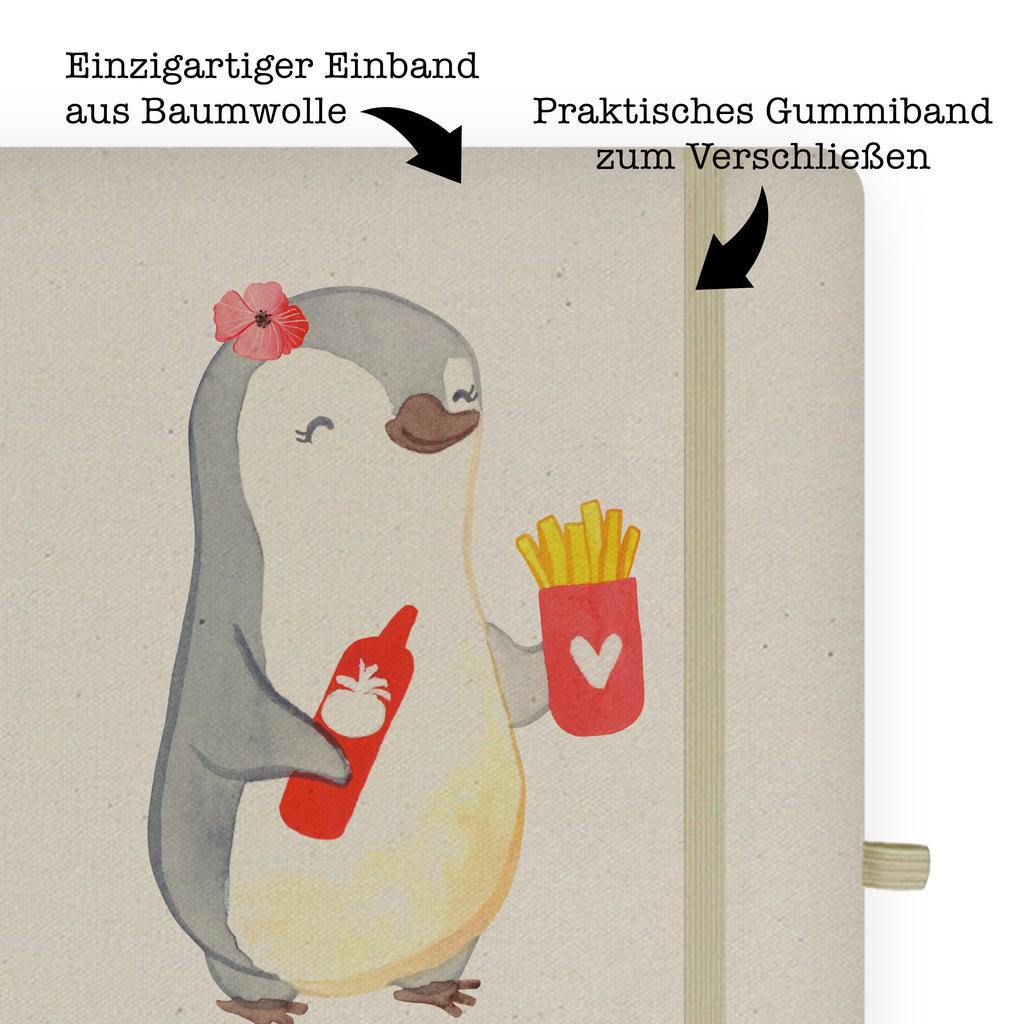 DIN A5 Baumwoll Notizbuch Imbissverkäuferin mit Herz Notizen, Eintragebuch, Tagebuch, Notizblock, Adressbuch, Journal, Kladde, Skizzenbuch, Notizheft, Schreibbuch, Schreibheft, Beruf, Ausbildung, Jubiläum, Abschied, Rente, Kollege, Kollegin, Geschenk, Schenken, Arbeitskollege, Mitarbeiter, Firma, Danke, Dankeschön, Imbissbesitzerin, Imibissverkäuferin, Pommesverkäuferin