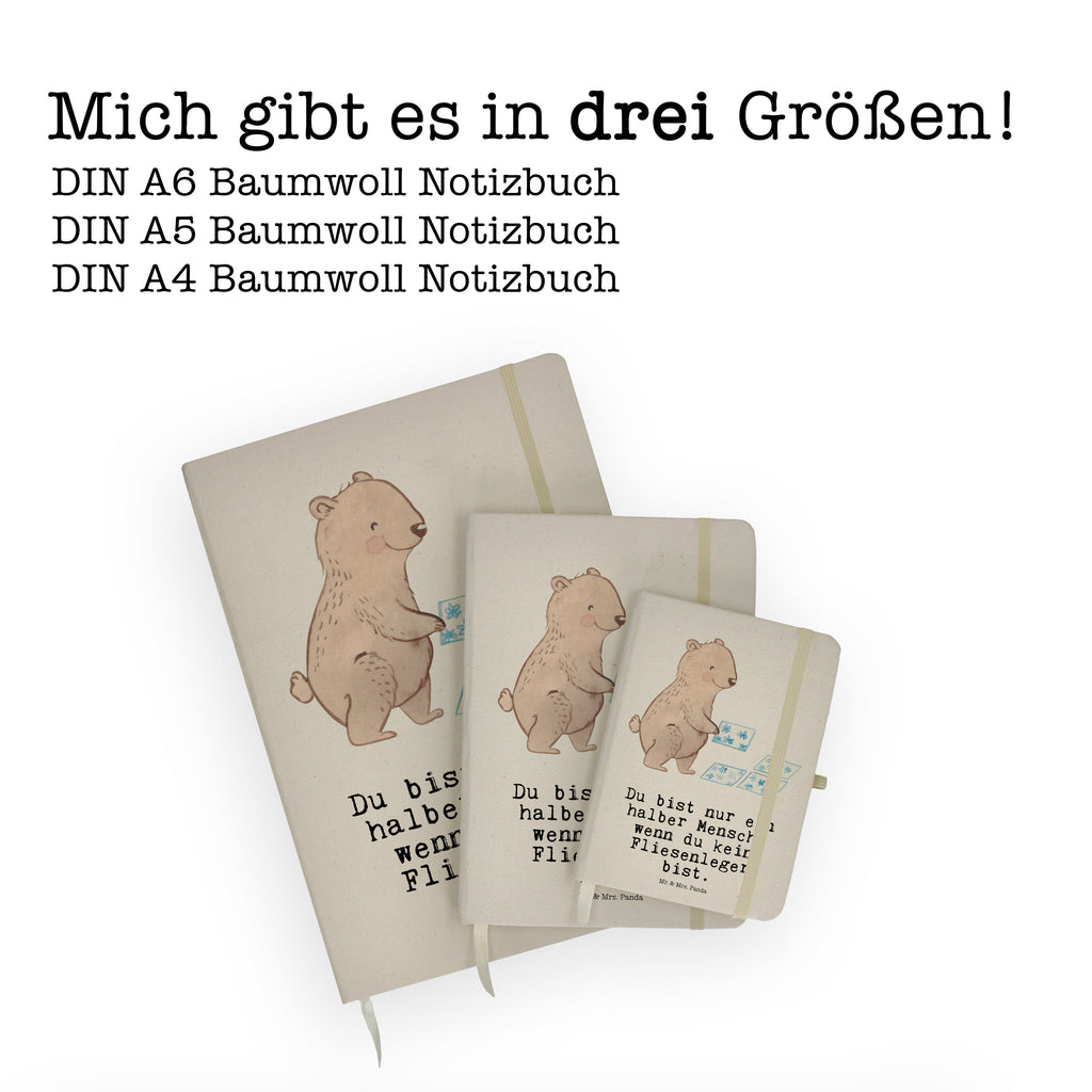 DIN A5 Baumwoll Notizbuch Fliesenleger mit Herz Notizen, Eintragebuch, Tagebuch, Notizblock, Adressbuch, Journal, Kladde, Skizzenbuch, Notizheft, Schreibbuch, Schreibheft, Beruf, Ausbildung, Jubiläum, Abschied, Rente, Kollege, Kollegin, Geschenk, Schenken, Arbeitskollege, Mitarbeiter, Firma, Danke, Dankeschön, Fliesenleger, Gesellenprüfung, Fliesenlegermeister, Fliesenlegerbetrieb, Fliesenfachhandel, Handwerk