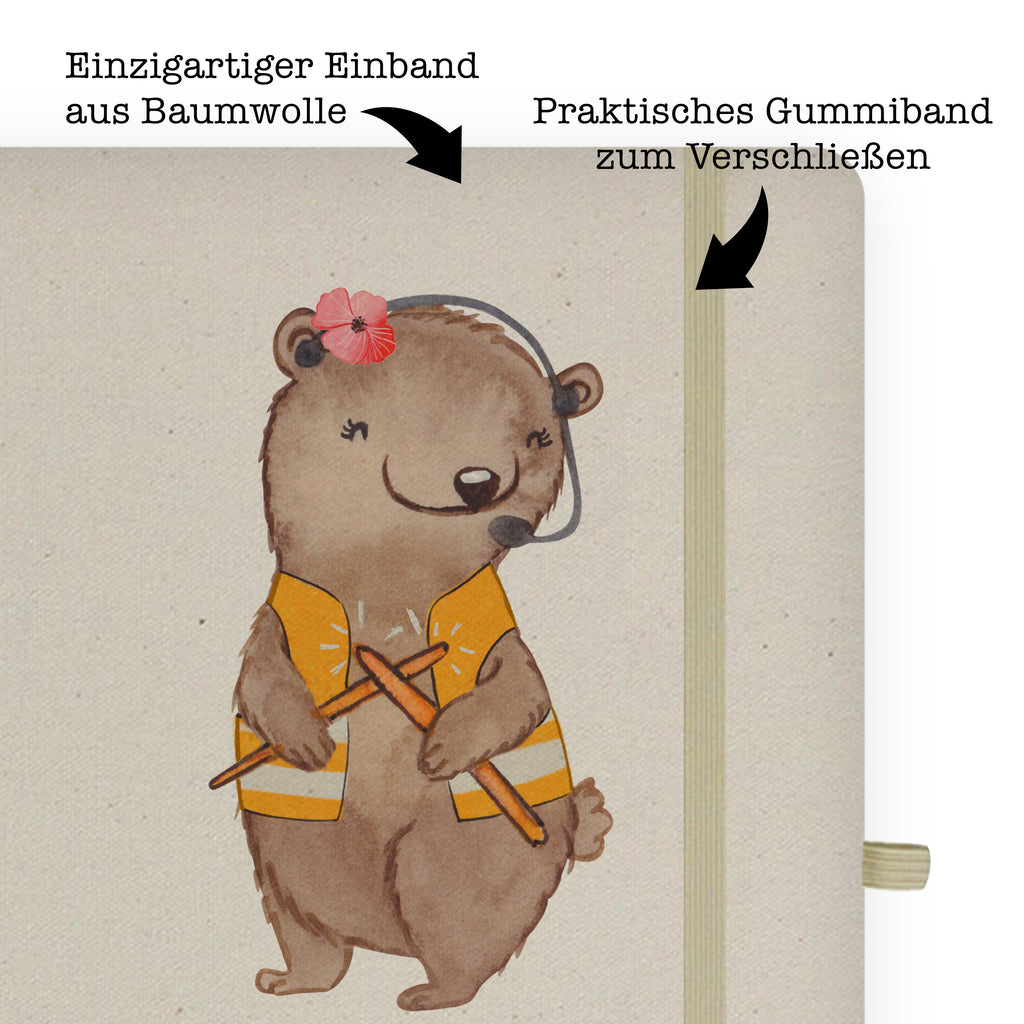 DIN A6 Baumwoll Notizbuch Fluglotsin mit Herz Notizen, Eintragebuch, Tagebuch, Notizblock, Adressbuch, Journal, Kladde, Skizzenbuch, Notizheft, Schreibbuch, Schreibheft, Beruf, Ausbildung, Jubiläum, Abschied, Rente, Kollege, Kollegin, Geschenk, Schenken, Arbeitskollege, Mitarbeiter, Firma, Danke, Dankeschön, Fluglotsin, Flugverkehrsleiterin, Luftfahrtpersonal, Flugsicherung