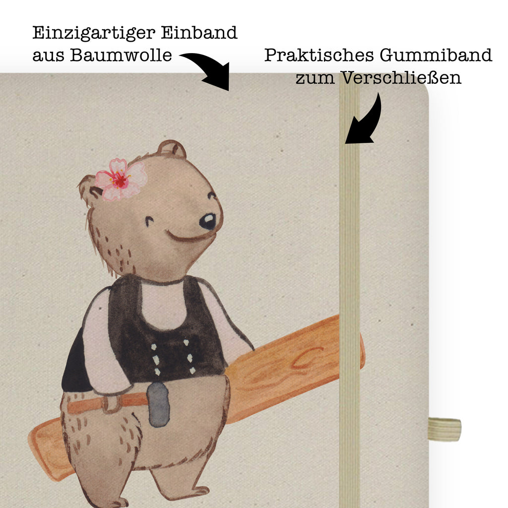 DIN A5 Baumwoll Notizbuch Zimmerfrau mit Herz Notizen, Eintragebuch, Tagebuch, Notizblock, Adressbuch, Journal, Kladde, Skizzenbuch, Notizheft, Schreibbuch, Schreibheft, Beruf, Ausbildung, Jubiläum, Abschied, Rente, Kollege, Kollegin, Geschenk, Schenken, Arbeitskollege, Mitarbeiter, Firma, Danke, Dankeschön