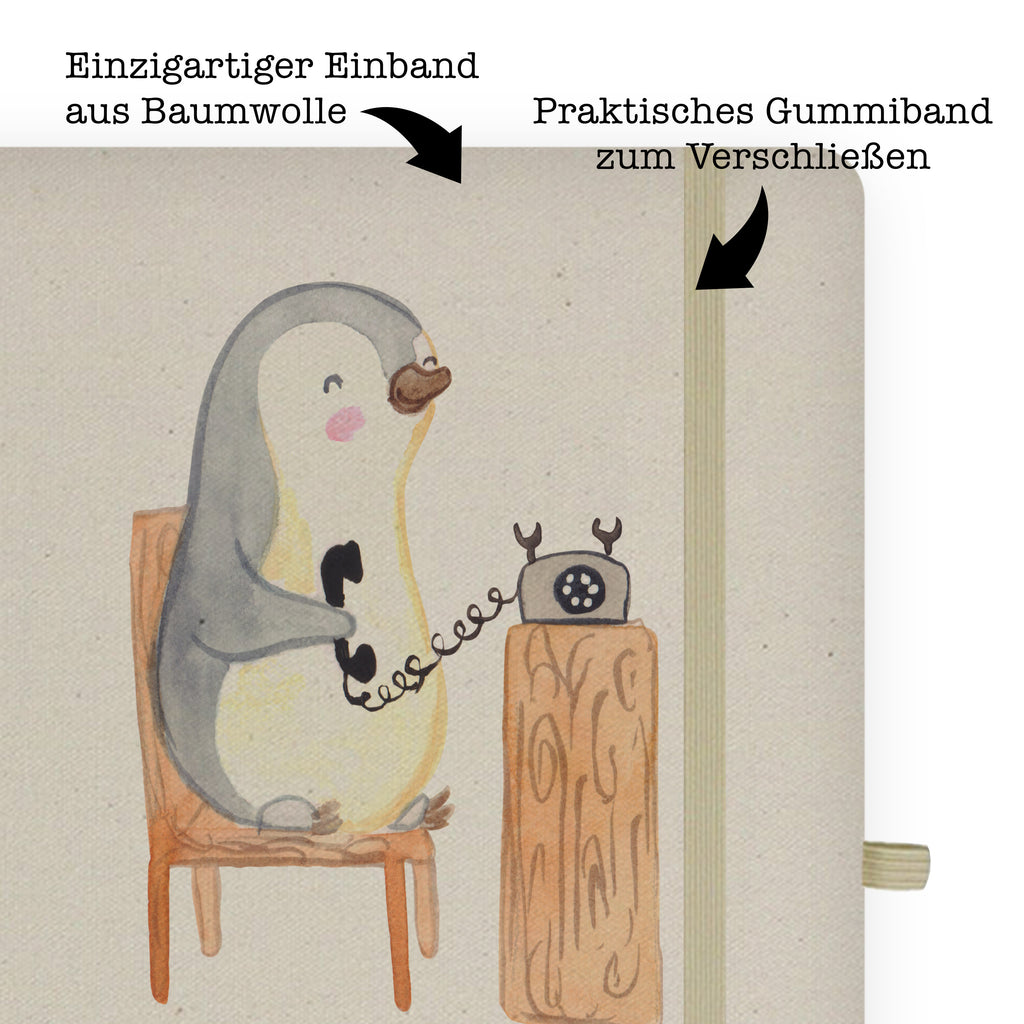 DIN A5 Baumwoll Notizbuch Callcenteragent mit Herz Notizen, Eintragebuch, Tagebuch, Notizblock, Adressbuch, Journal, Kladde, Skizzenbuch, Notizheft, Schreibbuch, Schreibheft, Beruf, Ausbildung, Jubiläum, Abschied, Rente, Kollege, Kollegin, Geschenk, Schenken, Arbeitskollege, Mitarbeiter, Firma, Danke, Dankeschön, Kundendienstmitarbeiter, Callcenteragent, customer service, backoffice mitarbeiter