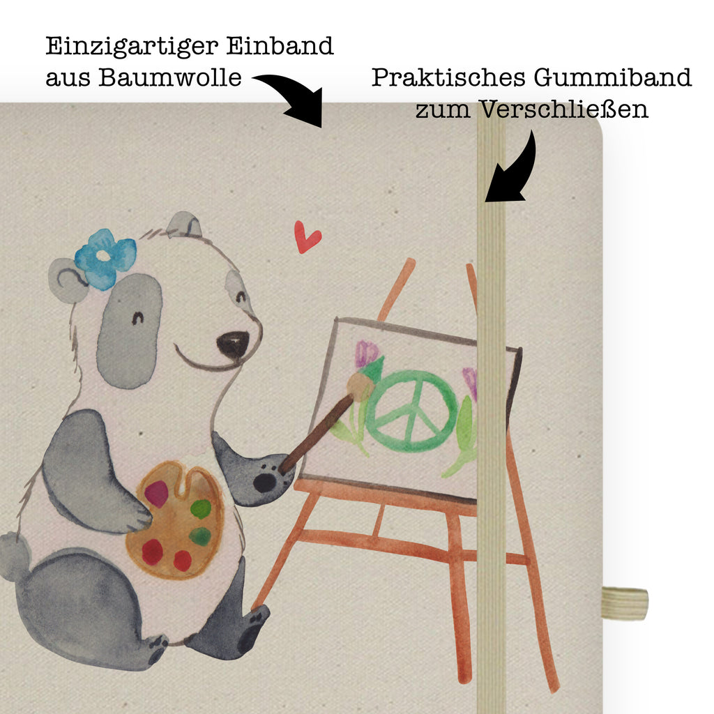 DIN A6 Baumwoll Notizbuch Kunstlehrerin mit Herz Notizen, Eintragebuch, Tagebuch, Notizblock, Adressbuch, Journal, Kladde, Skizzenbuch, Notizheft, Schreibbuch, Schreibheft, Beruf, Ausbildung, Jubiläum, Abschied, Rente, Kollege, Kollegin, Geschenk, Schenken, Arbeitskollege, Mitarbeiter, Firma, Danke, Dankeschön, Kunstlehrerin, Kunstunterricht, Kunstschule