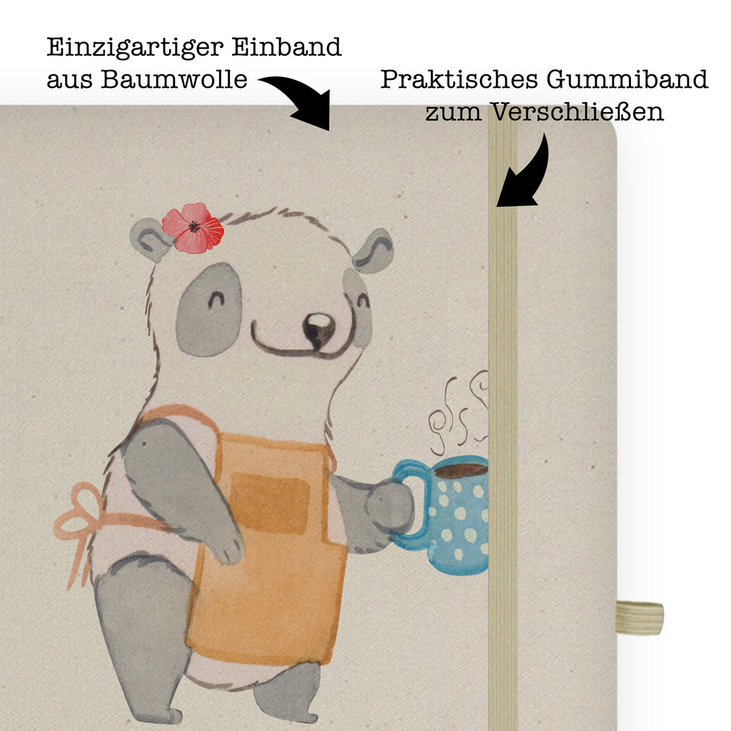 DIN A6 Baumwoll Notizbuch Barista mit Herz Notizen, Eintragebuch, Tagebuch, Notizblock, Adressbuch, Journal, Kladde, Skizzenbuch, Notizheft, Schreibbuch, Schreibheft, Beruf, Ausbildung, Jubiläum, Abschied, Rente, Kollege, Kollegin, Geschenk, Schenken, Arbeitskollege, Mitarbeiter, Firma, Danke, Dankeschön, Barista, Eröffnung Cafe, Kaffee