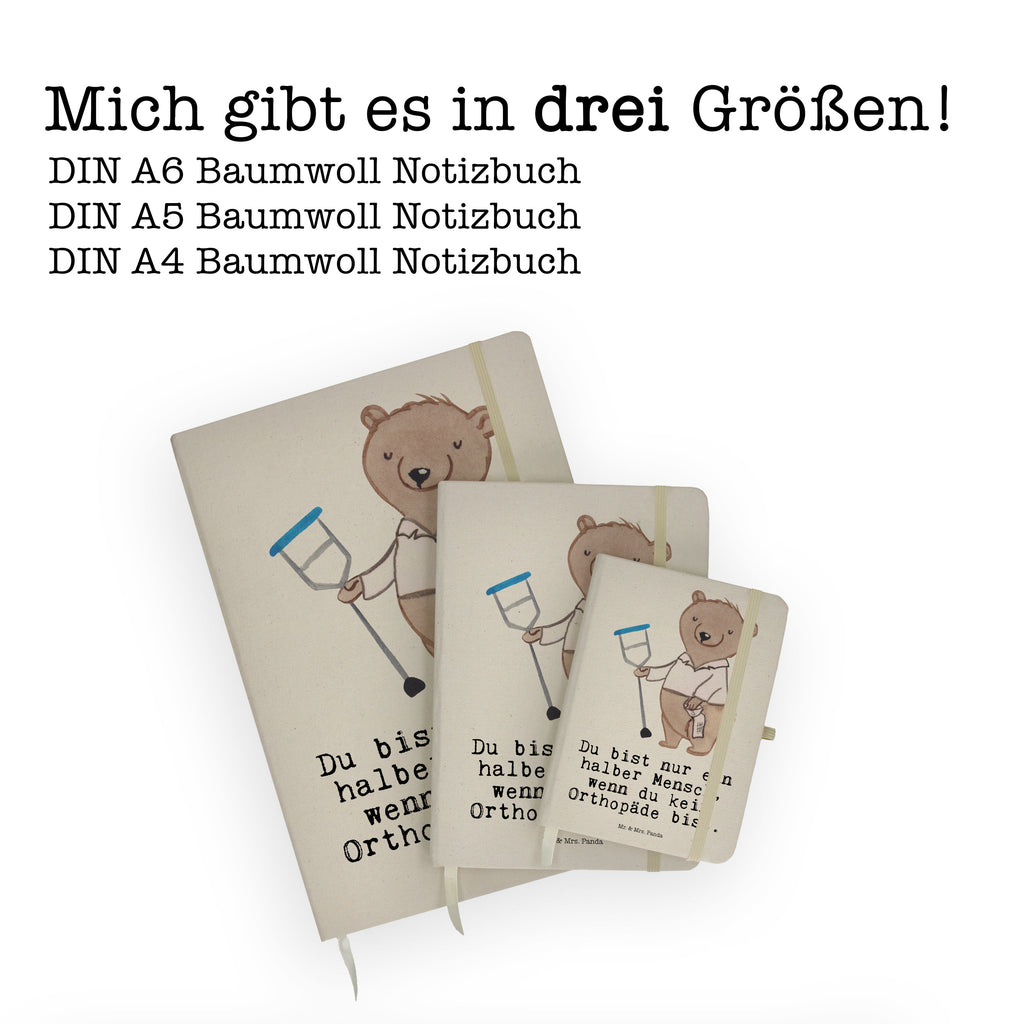 DIN A5 Baumwoll Notizbuch Orthopäde mit Herz Notizen, Eintragebuch, Tagebuch, Notizblock, Adressbuch, Journal, Kladde, Skizzenbuch, Notizheft, Schreibbuch, Schreibheft, Beruf, Ausbildung, Jubiläum, Abschied, Rente, Kollege, Kollegin, Geschenk, Schenken, Arbeitskollege, Mitarbeiter, Firma, Danke, Dankeschön, Orthopäde, Facharzt, Orthopädie, Praxis, Eröffnung