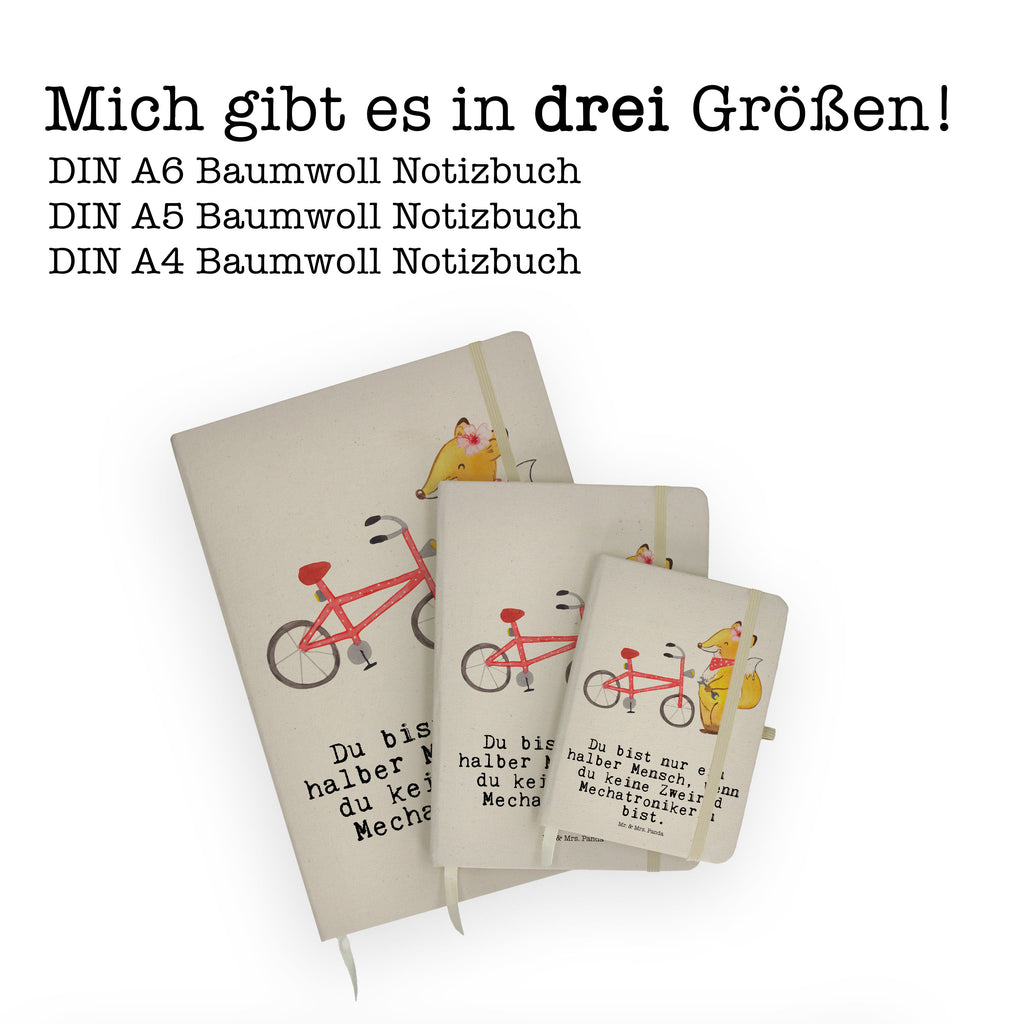 DIN A6 Baumwoll Notizbuch Zweirad Mechatronikerin mit Herz Notizen, Eintragebuch, Tagebuch, Notizblock, Adressbuch, Journal, Kladde, Skizzenbuch, Notizheft, Schreibbuch, Schreibheft, Beruf, Ausbildung, Jubiläum, Abschied, Rente, Kollege, Kollegin, Geschenk, Schenken, Arbeitskollege, Mitarbeiter, Firma, Danke, Dankeschön