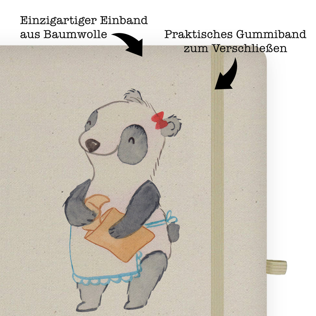 DIN A6 Baumwoll Notizbuch Bäckereifachverkäuferin mit Herz Notizen, Eintragebuch, Tagebuch, Notizblock, Adressbuch, Journal, Kladde, Skizzenbuch, Notizheft, Schreibbuch, Schreibheft, Beruf, Ausbildung, Jubiläum, Abschied, Rente, Kollege, Kollegin, Geschenk, Schenken, Arbeitskollege, Mitarbeiter, Firma, Danke, Dankeschön, Bäckereifachverkäuferin, Backwarenverkäuferin, Bäckerei, Backstube, Bäckerladen, Brotmanufaktur