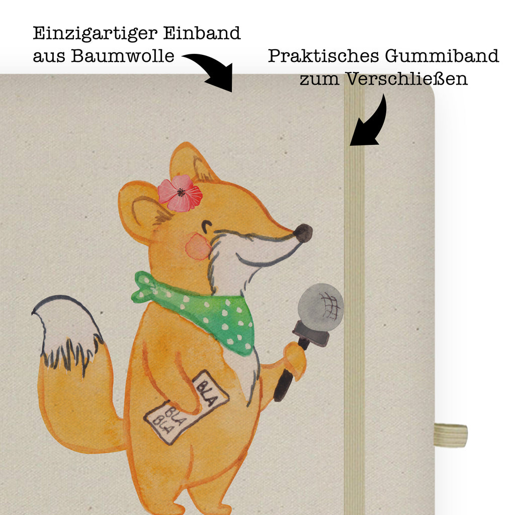 DIN A5 Baumwoll Notizbuch Journalistin mit Herz Notizen, Eintragebuch, Tagebuch, Notizblock, Adressbuch, Journal, Kladde, Skizzenbuch, Notizheft, Schreibbuch, Schreibheft, Beruf, Ausbildung, Jubiläum, Abschied, Rente, Kollege, Kollegin, Geschenk, Schenken, Arbeitskollege, Mitarbeiter, Firma, Danke, Dankeschön, Journalistin, Reporterin, Redakteurin, Pressebüro, Studium