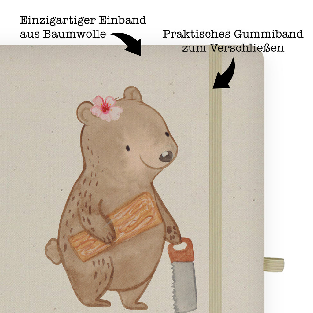 DIN A5 Baumwoll Notizbuch Restauratorin mit Herz Notizen, Eintragebuch, Tagebuch, Notizblock, Adressbuch, Journal, Kladde, Skizzenbuch, Notizheft, Schreibbuch, Schreibheft, Beruf, Ausbildung, Jubiläum, Abschied, Rente, Kollege, Kollegin, Geschenk, Schenken, Arbeitskollege, Mitarbeiter, Firma, Danke, Dankeschön