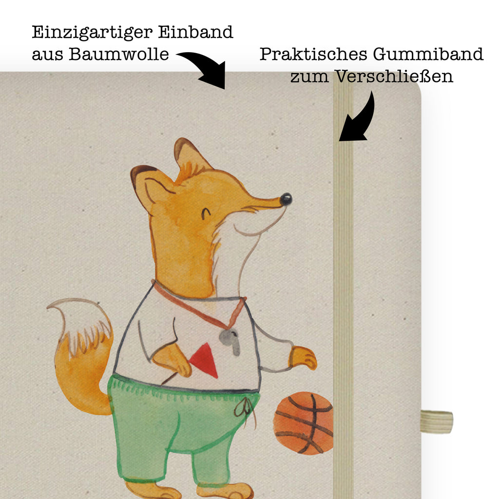 DIN A5 Baumwoll Notizbuch Basketballtrainer mit Herz Notizen, Eintragebuch, Tagebuch, Notizblock, Adressbuch, Journal, Kladde, Skizzenbuch, Notizheft, Schreibbuch, Schreibheft, Beruf, Ausbildung, Jubiläum, Abschied, Rente, Kollege, Kollegin, Geschenk, Schenken, Arbeitskollege, Mitarbeiter, Firma, Danke, Dankeschön, Basketballtrainer, Basketball, Sport, Ballsport, Basketballcoach, Basketballer, Verein
