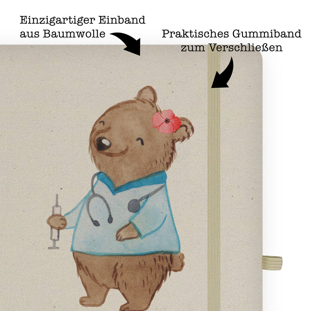 DIN A5 Baumwoll Notizbuch Krankenpflegehelferin mit Herz Notizen, Eintragebuch, Tagebuch, Notizblock, Adressbuch, Journal, Kladde, Skizzenbuch, Notizheft, Schreibbuch, Schreibheft, Beruf, Ausbildung, Jubiläum, Abschied, Rente, Kollege, Kollegin, Geschenk, Schenken, Arbeitskollege, Mitarbeiter, Firma, Danke, Dankeschön, Krankenpflegehelferin, Pflegehelferin, Pflegekraft