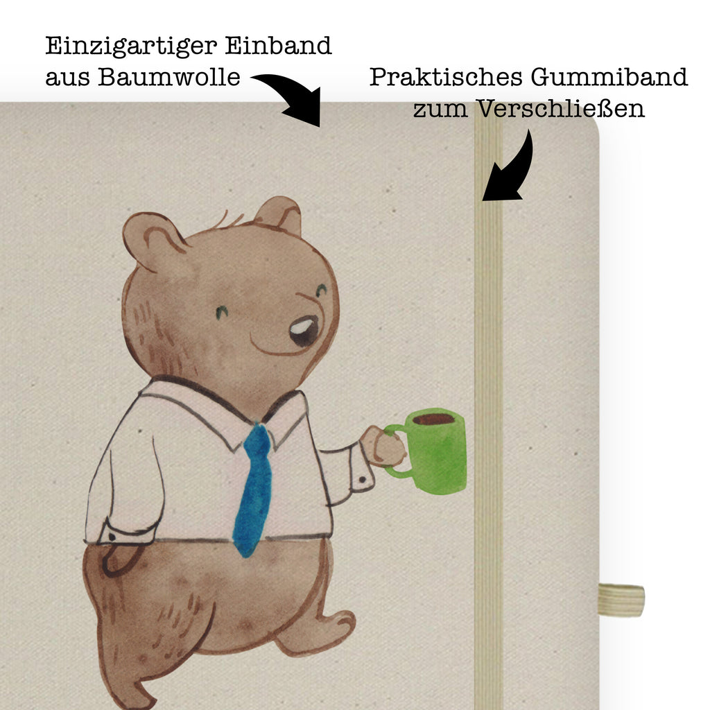 DIN A5 Baumwoll Notizbuch Moderator mit Herz Notizen, Eintragebuch, Tagebuch, Notizblock, Adressbuch, Journal, Kladde, Skizzenbuch, Notizheft, Schreibbuch, Schreibheft, Beruf, Ausbildung, Jubiläum, Abschied, Rente, Kollege, Kollegin, Geschenk, Schenken, Arbeitskollege, Mitarbeiter, Firma, Danke, Dankeschön