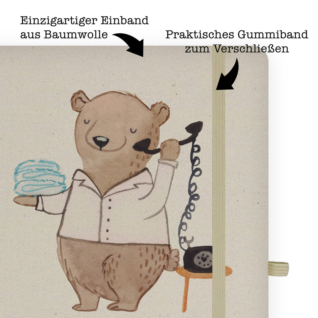 DIN A6 Baumwoll Notizbuch Hotelfachmann mit Herz Notizen, Eintragebuch, Tagebuch, Notizblock, Adressbuch, Journal, Kladde, Skizzenbuch, Notizheft, Schreibbuch, Schreibheft, Beruf, Ausbildung, Jubiläum, Abschied, Rente, Kollege, Kollegin, Geschenk, Schenken, Arbeitskollege, Mitarbeiter, Firma, Danke, Dankeschön, Hotelfachmann, Hotelkaufmann, Hotelfachangestellter, Hotelier, Hoteleröffnung