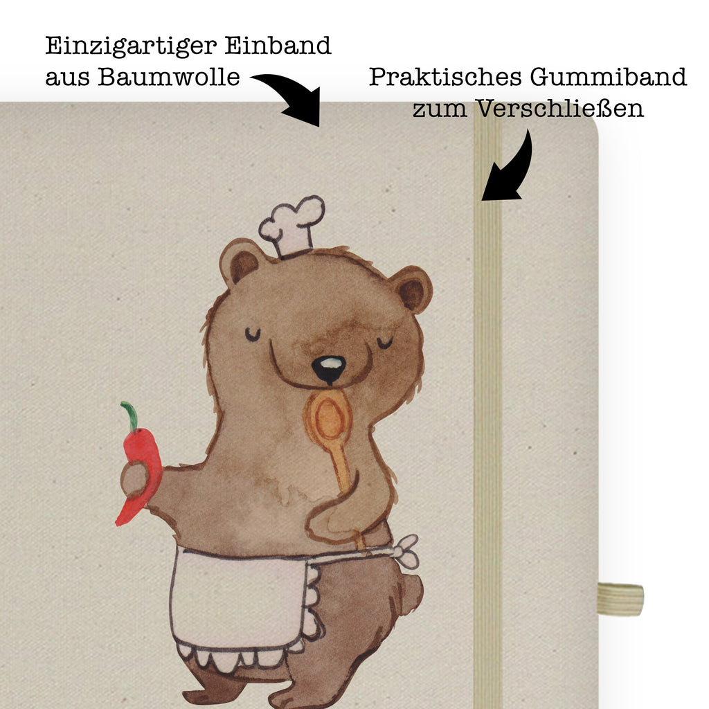 DIN A5 Baumwoll Notizbuch Koch mit Herz Notizen, Eintragebuch, Tagebuch, Notizblock, Adressbuch, Journal, Kladde, Skizzenbuch, Notizheft, Schreibbuch, Schreibheft, Beruf, Ausbildung, Jubiläum, Abschied, Rente, Kollege, Kollegin, Geschenk, Schenken, Arbeitskollege, Mitarbeiter, Firma, Danke, Dankeschön, Koch, Chefkoch, Küchenchef, Küchenmeister, Schiffskoch, Sternekoch, Fernsehkoch, Restaurant