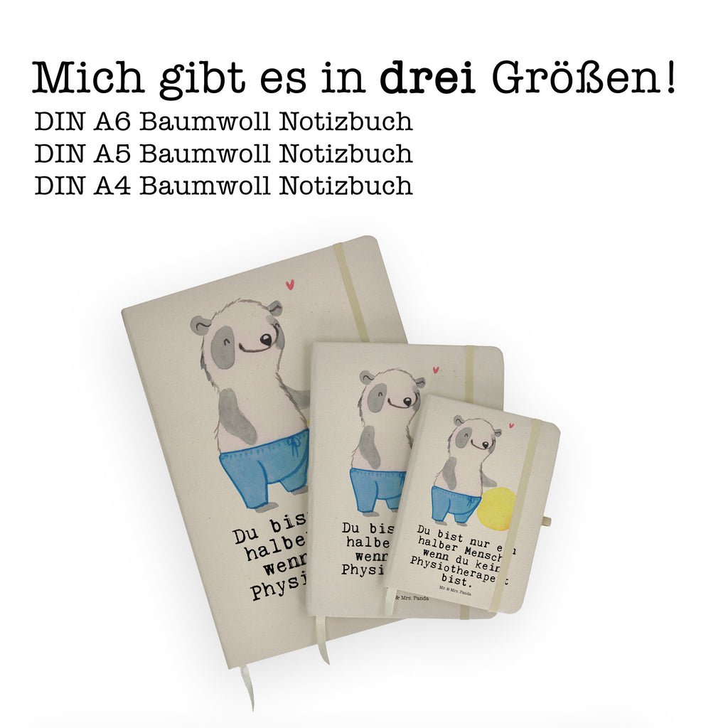 DIN A5 Baumwoll Notizbuch Physiotherapeut mit Herz Notizen, Eintragebuch, Tagebuch, Notizblock, Adressbuch, Journal, Kladde, Skizzenbuch, Notizheft, Schreibbuch, Schreibheft, Beruf, Ausbildung, Jubiläum, Abschied, Rente, Kollege, Kollegin, Geschenk, Schenken, Arbeitskollege, Mitarbeiter, Firma, Danke, Dankeschön