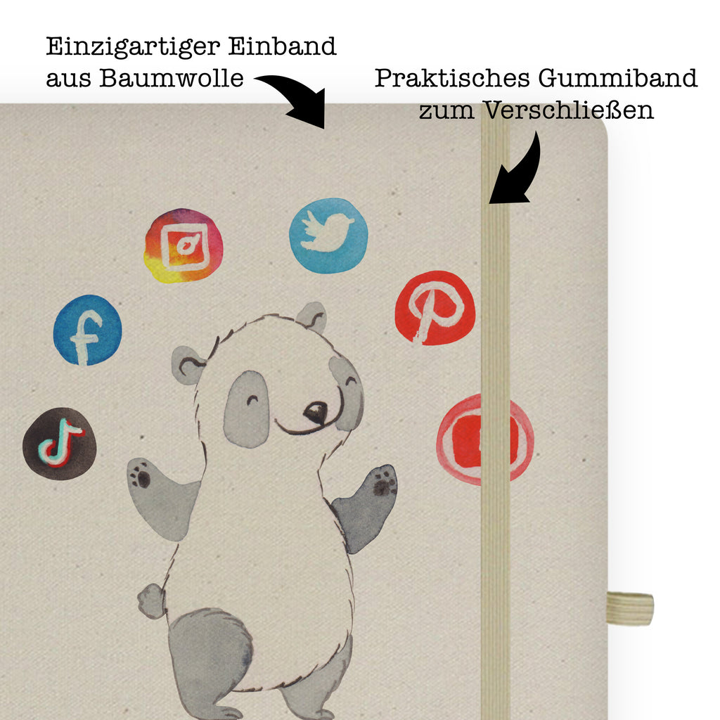 DIN A5 Baumwoll Notizbuch Social Media Manager mit Herz Notizen, Eintragebuch, Tagebuch, Notizblock, Adressbuch, Journal, Kladde, Skizzenbuch, Notizheft, Schreibbuch, Schreibheft, Beruf, Ausbildung, Jubiläum, Abschied, Rente, Kollege, Kollegin, Geschenk, Schenken, Arbeitskollege, Mitarbeiter, Firma, Danke, Dankeschön