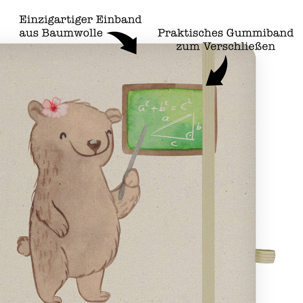 DIN A5 Baumwoll Notizbuch Nachhilfelehrerin Mathe mit Herz Notizen, Eintragebuch, Tagebuch, Notizblock, Adressbuch, Journal, Kladde, Skizzenbuch, Notizheft, Schreibbuch, Schreibheft, Beruf, Ausbildung, Jubiläum, Abschied, Rente, Kollege, Kollegin, Geschenk, Schenken, Arbeitskollege, Mitarbeiter, Firma, Danke, Dankeschön, Mathematik Nachhilfelehrerin, Mathe Nachhilfe, Nachhilfeunterrricht