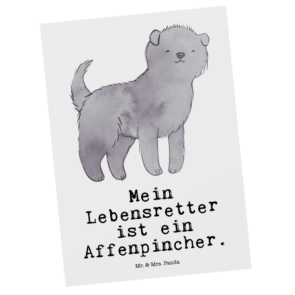 Postkarte Affenpincher Lebensretter Geschenkkarte, Grußkarte, Karte, Einladung, Ansichtskarte, Geburtstagskarte, Einladungskarte, Dankeskarte, Hund, Hunderasse, Rassehund, Hundebesitzer, Geschenk, Tierfreund, Schenken, Welpe, Affenpincher