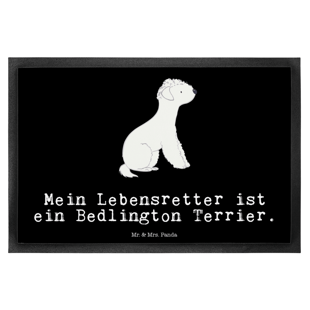 Fußmatte Bedlington Terrier Lebensretter Bedlington Terrier, Terrier Türvorleger, Schmutzmatte, Fußabtreter, Matte, Schmutzfänger, Fußabstreifer, Schmutzfangmatte, Türmatte, Motivfußmatte,  Haustürmatte, Vorleger  Hund, Hunderasse, Rassehund, Hundebesitzer, Geschenk, Tierfreund, Schenken, Welpe